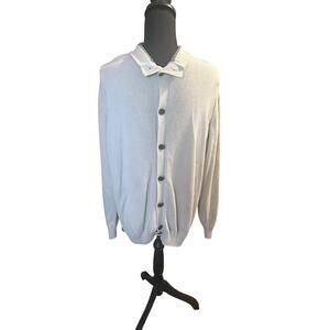 Lacoste Knit V-Neck Pullover Sweater – Size XXL